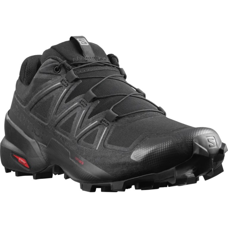 Black Salomon Speedcross 5 Men's Trail Running Shoes | IE LI1407